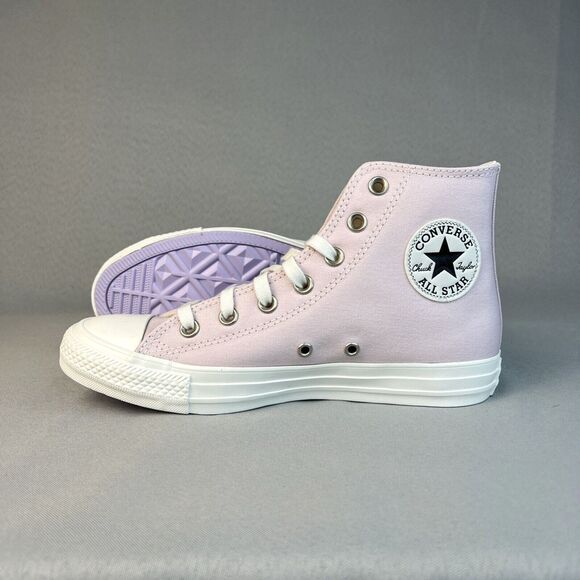 New Converse Chuck Taylor High Top Pink Barely Rose Embroidered Gems Sz 7 w/ Box - Picture 9 of 16